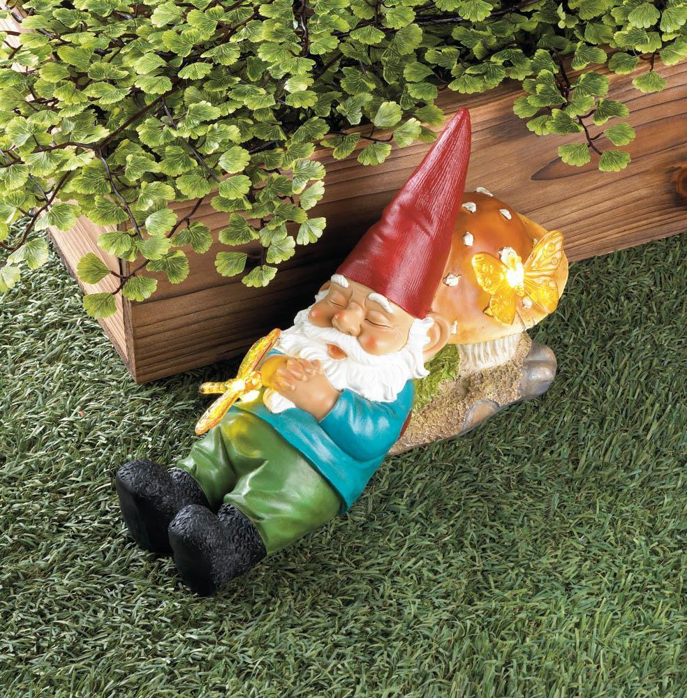 Solar-Powered Sleepy Gnome - UNQFurniture