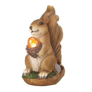 Squirrel Solar Garden Statue - UNQFurniture