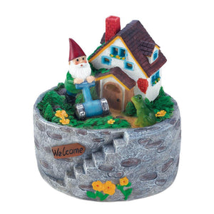 Storybook Home Gnome Solar Statue - UNQFurniture