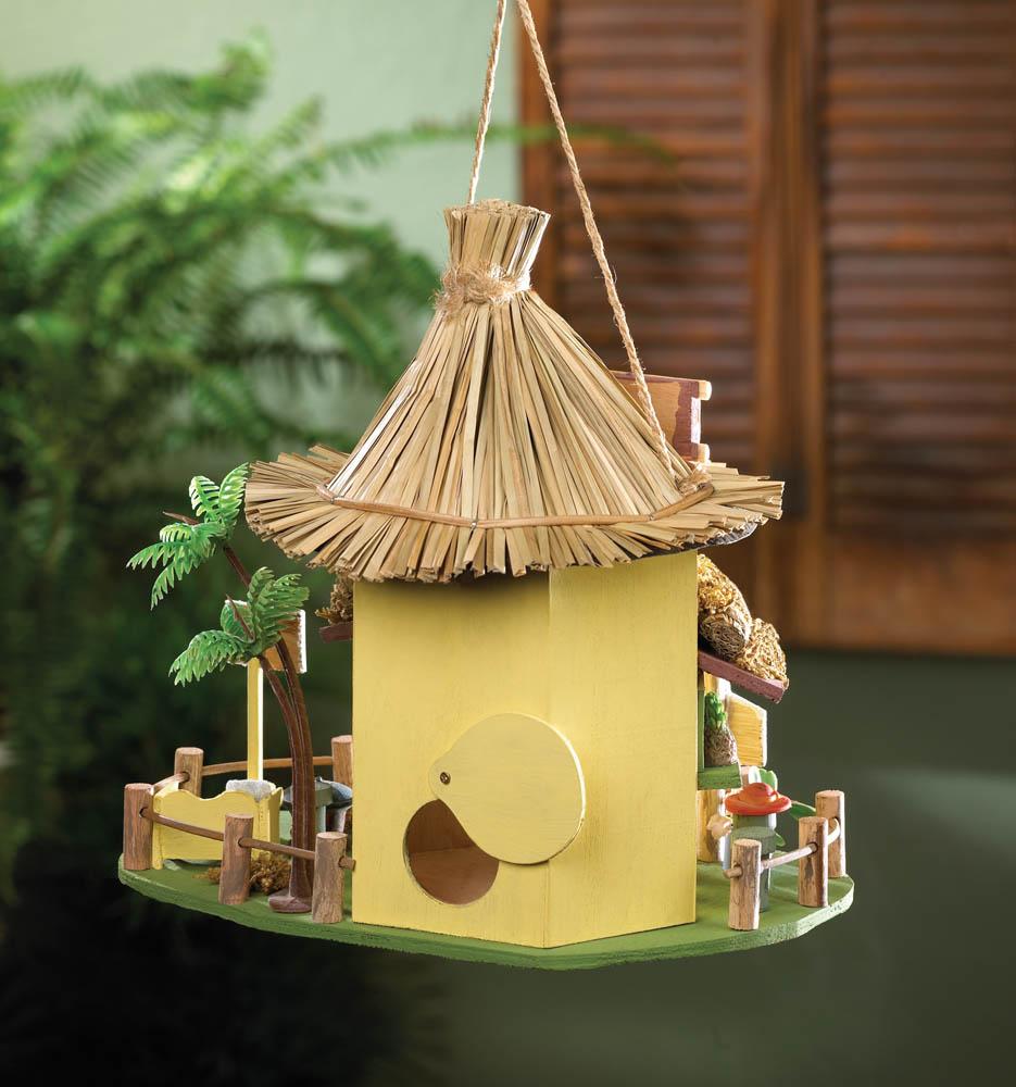 Tiki Hut Birdhouse - UNQFurniture