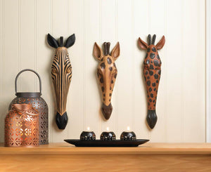 Tribal Zebra Wall Plaque - UNQFurniture