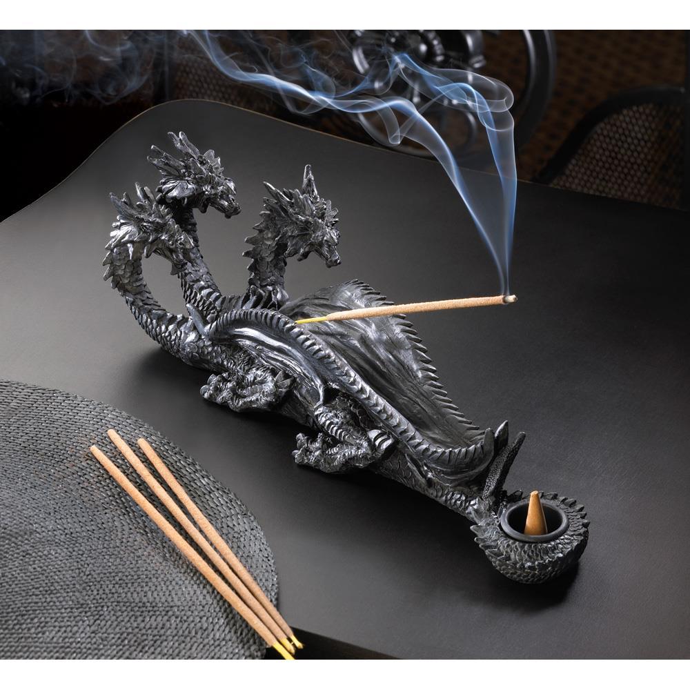 Triple-Head Dragon Incense Burner - UNQFurniture