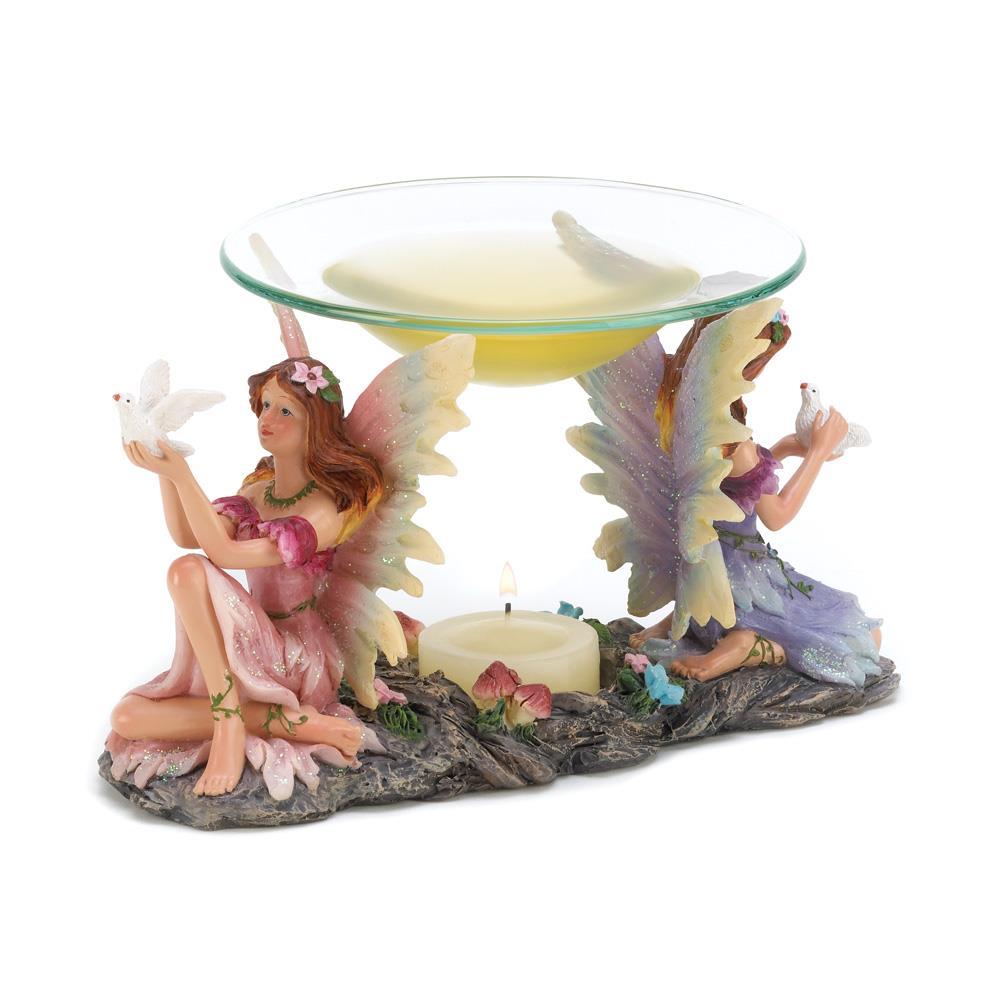 Twin Fairies Oil Warmer - UNQFurniture