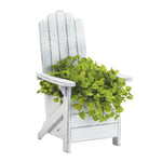 White Adirondack Chair Planter - UNQFurniture