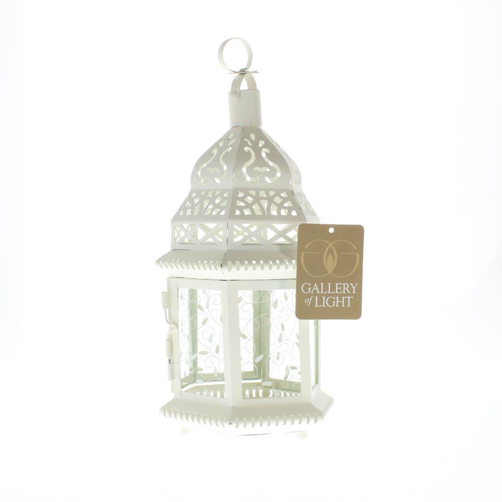 White Moroccan Lantern - UNQFurniture