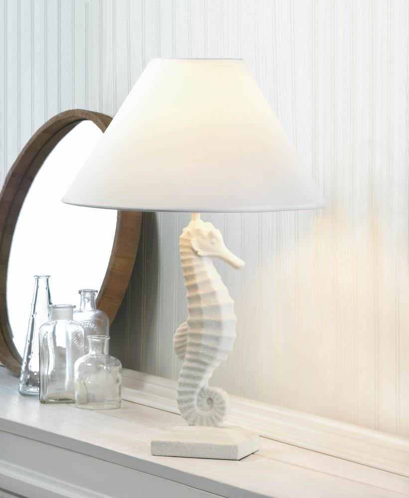 White Seahorse Table Lamp - UNQFurniture