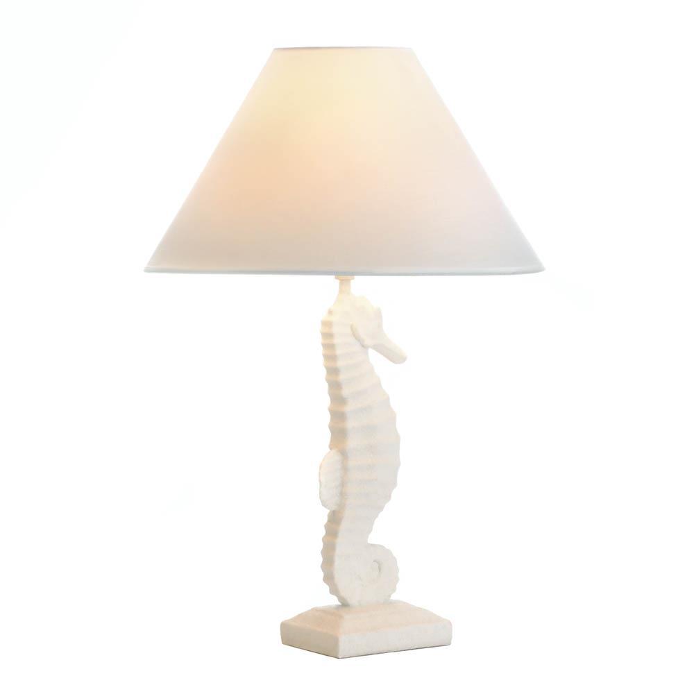 White Seahorse Table Lamp - UNQFurniture