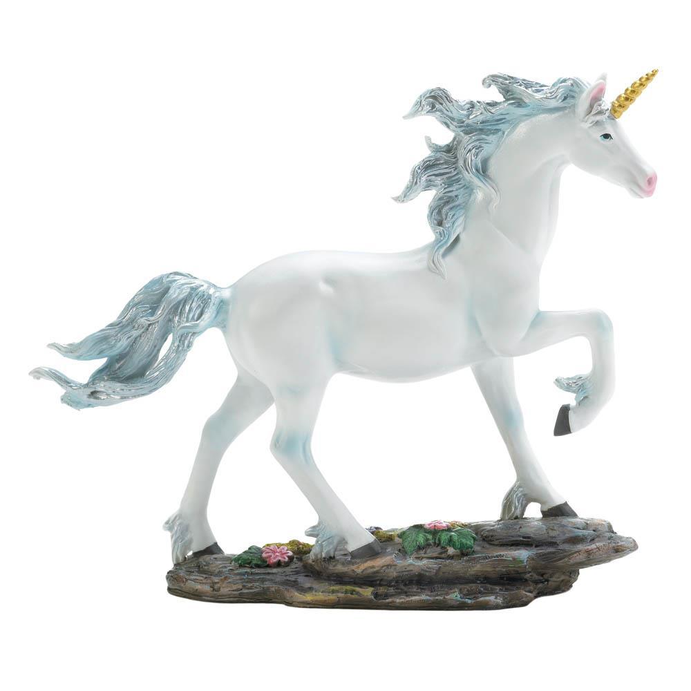 White Unicorn Figurine - UNQFurniture