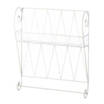 White Wire Wall Shelf - UNQFurniture