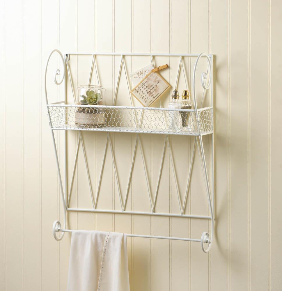 White Wire Wall Shelf - UNQFurniture