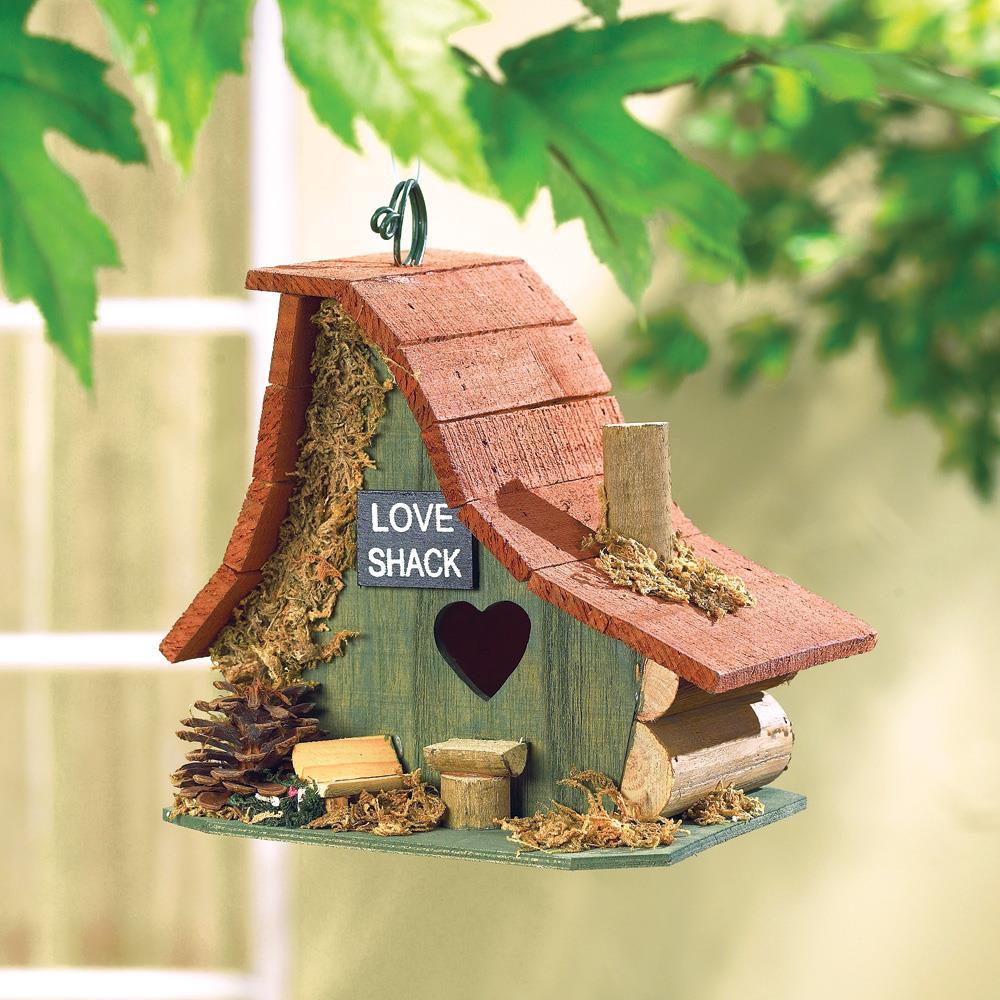 Wooden Love Shack Bird House - UNQFurniture