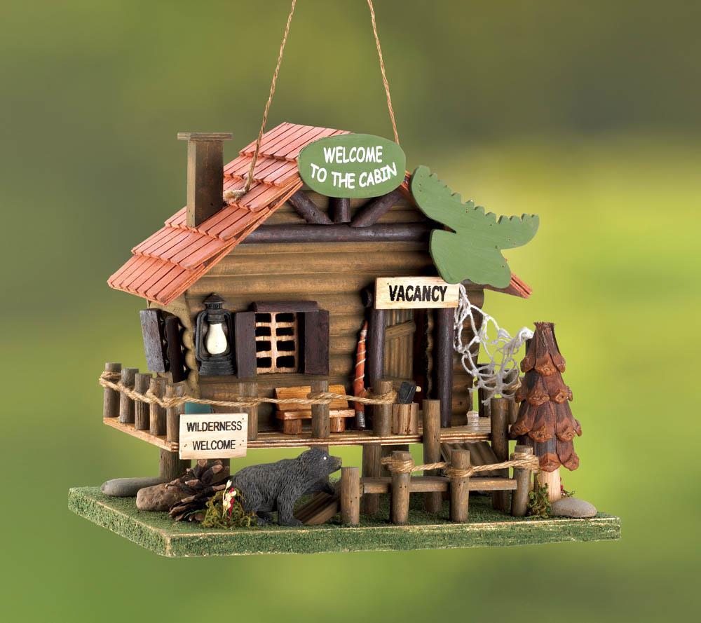 Woodland Cabin Birdhouse - UNQFurniture