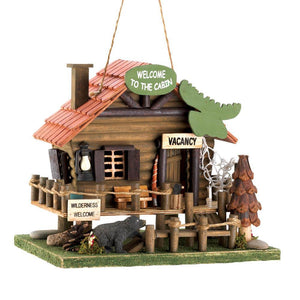 Woodland Cabin Birdhouse - UNQFurniture