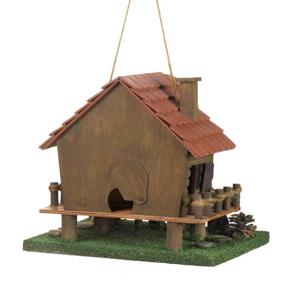 Woodland Cabin Birdhouse - UNQFurniture