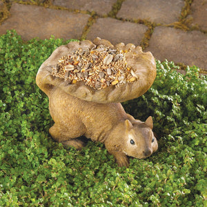 Woodland Squirrel Birdfeeder - UNQFurniture